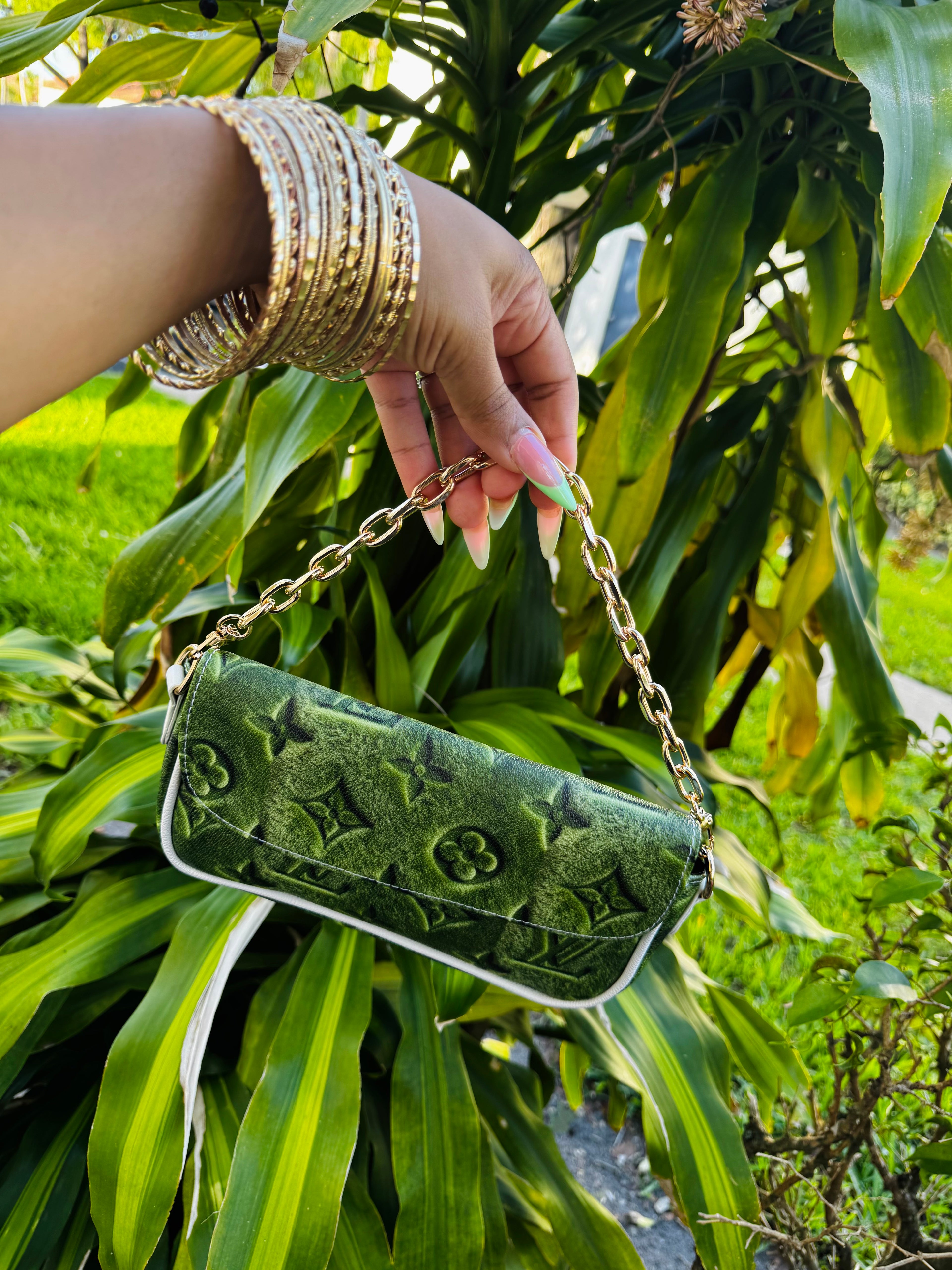 LvL Green Plush Bag
