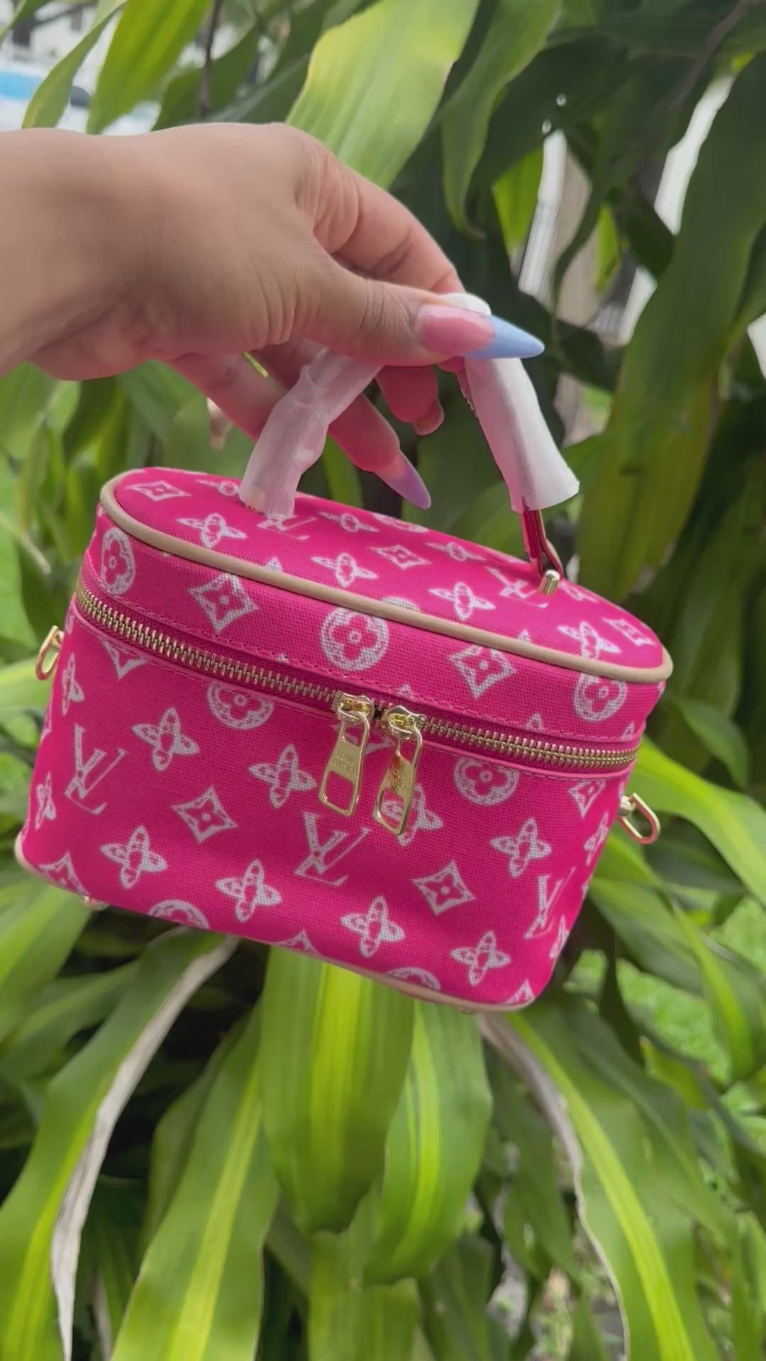 Pink Fabric New Small Lv Vanity